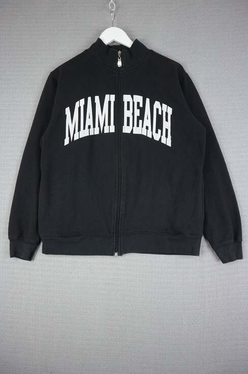Alvin's Island Other - Miami Beach Florida Track Zip Up Jacket Cotton Mens Medium Y2K